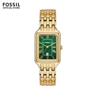 Fossil Women's Raquel Analog Watch ( ES5341 ) - Quartz, Gold Case, Rectangular Dial, 14 MM Gold Stai
