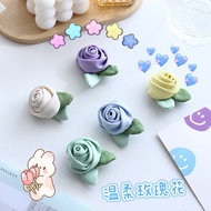 Birthday Multicolor Rose Fabric Three-Dimensional Small Flower Bud Dress Hairpin Headdress Decoratio