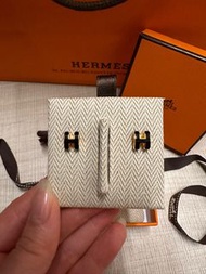 Hermes  Mini Pop H 黑金耳環