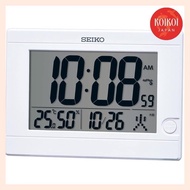 Seiko Clock Desk Clock Radio Wave White Digital 150×210×22mm SQ447W