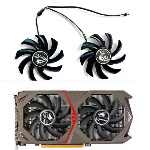 New GPU Fan 4PIN 83MM GTX1060 1050 Replacement Fan Suitable for Colorful GTX1050 1050TI 100 Tomahawk