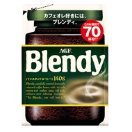 AGF日本原装进口 Blendy深度烘焙冰水速溶咖啡 黑咖啡 140g/袋
