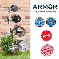 [ARMOR] Single Deadbolt Door Lock / Home Security Thumb Turn Lockset And Key / Tombol Pintu Rumah