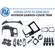 Honda Civic FD 2006-2011 Carbon Interior Garnish Cover Trim Carbon style