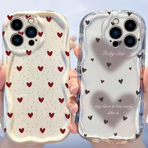 Fashion Red Little Love Heart Case For Xiaomi 15T Pro POCO X7 X6 X5 F3 F4 X3 M3 M4 M6 F6 F7 Pro 15 U