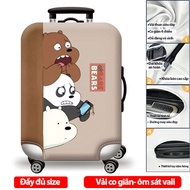 Bọc vali chống mất hành lý chất lượng cao bền đẹp vải siêu dày co giãn 4 chiều nhiều size - H140