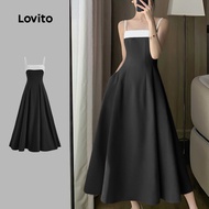 Elegant Dress Colorblock Summer/Spring Dress for Women LBL22216 Te Kakahu Huatau o Paraka Tae Te Rak