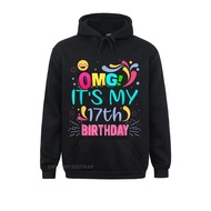 Omg Its My 17Th Birthday Gift For 17 Years Old Birthday Hoodie Ostern Day Print Hoods Dominant Gothi