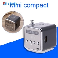 TD-V26 Mini Radio FM Digital Speakers w/Receiver Support TF Card (Black)