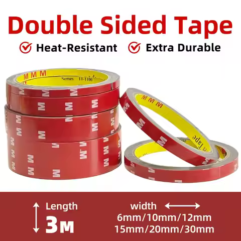 300CM Long Extra Strong Double Sided Tape Adhesive 0.4mm Thick For Car Home Industry Special Strong
