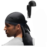 Durag Silk Headband Durag Long Tail Bandana Durag Hip Hop Breathable Pirate Hat