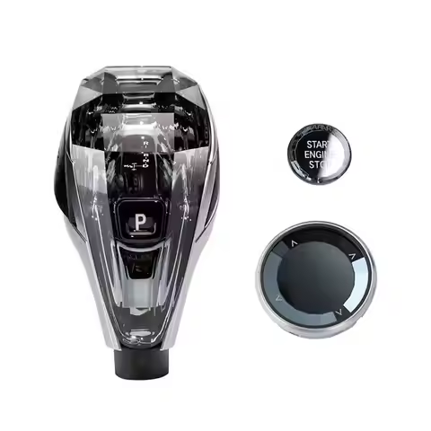 For BMW 2 3 4 5 Series Crystal Gear Shift Knob Handles Gearbox Lever Stick Head Start Button F31 F30