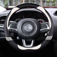 Car Steering Wheel Cover Breathable for For JEEP GRAND CHEROKEE L 2017-2021 WRANGLER 4xe 2015-2021 W