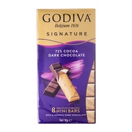 Godiva Signature 72% Dark Chocolate Mini Bars.