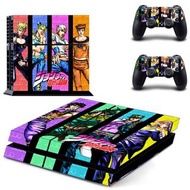 全新 JoJo奇妙冒險 PS4 Playstation 4保護貼 有趣貼紙 包主機底面+2個手掣) GYTM2747