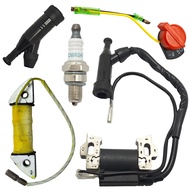 Ignition Charge Coil for GX160 GX200 5.5HP 6.5HP GX 160 200 Stop Switch Spark Plug Lawn Mower Engine