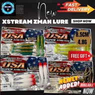 【Xstream】 5PCS Zman Clone TPR Soft Plastic Lure Bait 8.5CM/4.8G Floating Casting Umpan Haruan Toman