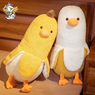 COD Banana Duck Plush Pillow,50CM Duck Stuffed Animal Plush Pillow Banana Hugging Pillow, HY