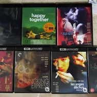 王家衛 電影  7 套（ 4K 藍光碟）國內版全有中字字）