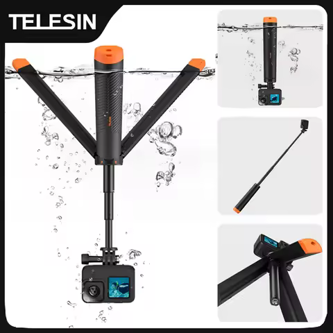 TELESIN Underwater Buoyancy bar Diving Extendable Selfie Stick Tripod For Gopro Insta360 DJI OSMO Ac