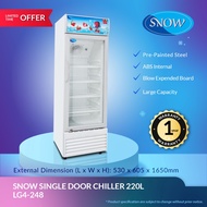 SNOW SINGLE DOOR CHILLER 220L (5 year Warranty) / LG4-248