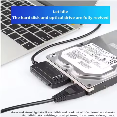 3 in 1 SATA to USB Adapter LccKaa 3 in 1 SATA to USB IDE Adapter USB 2.0 IDE SATA 5.25 S-ATA 2.5 3.5