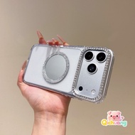 Clear Magnetic Makeup Mirror Casing For Vivo Y13 Y12 Y12A Y12S Y11 Y11S Y10 Y5S Y3S T4X T4 T3 Lite U