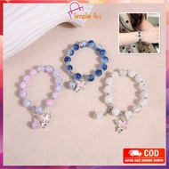 DO-K188 Aesthetic Crystal Beads Bracelet Korean Women's Butterfly Bracelet/ Hand Jewelry Fairy Cryst