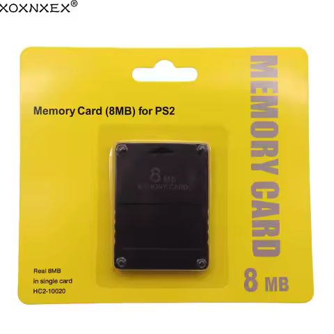 For PS2 8MB/64MB/128MB/256MB Memory Card Memory Expansion Cards Suitable for Sony PS1 PS2 Black Memo