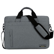 Laptop Bag 13.3 14 15.6 17 Inch Leather Notebook Bag for Macbook Air Pro 13 15 Computer Shoulder Crossbody Handbag Briefcase Bag