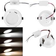 ERANPO Led Downlight Lamp 3w 5w 7W 9w 12w 15w 18w 85-265V Ceiling Recessed Downlights Round Panel Light Indoor Lighting With Driver 220V 240V