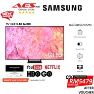 Samsung 75 Inch Q60C QLED 4K Smart TV Quantum HDR Q-Symphony AirSlim QA75Q60CAKXXM replace QA75Q60BAKXXM