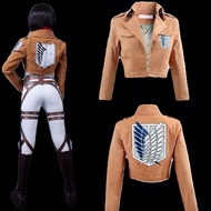 Top Attack on titan Cos Suit Full Set of Allen Sanqi Liwell Investigation Corps Cosplay Cloak Mens