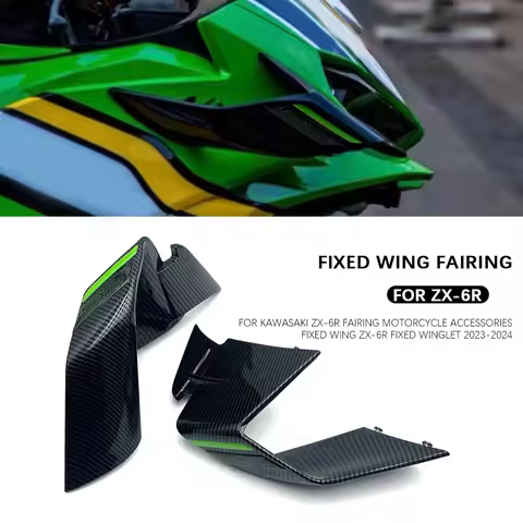 Motorcycle FOR Kawasaki zx-6r ZX6R 2023-2024 NEW Accessories Fairing Front Wing zx-6r Fixed Winglet
