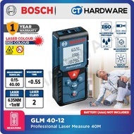 BOSCH GLM 40-12 PROFESSIONAL LASER MEASURE  0.15 – 40M | 635 nm < 1 mW | IP54 [ GLM40-12 ]