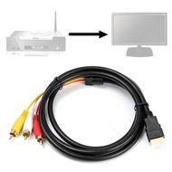 HDMI To AV HDMI To 3RCA Red Yellow White Difference Audio Video 3RCA HDMI TO Cable R7X0