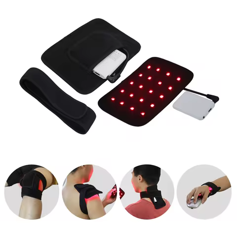 Red Light Therapy Wrap with Battery 660nm 850nm Near Infrared Pad for Pain Relief,