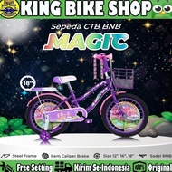 Sepeda Mini Anak Perempuan Bnb Magic 12 16 18 Inch Keranjang