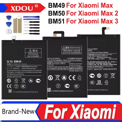 Brand New BM49 BM50 BM51 Battery For Xiaomi Mi Max Max 2 Max 3 BM49 BM50 BM51 Phone Replacement Batt