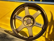 New Car Sport Rim RAYS TE37 Wheels 17x8J 5x100 ET38 Satin Bronze - READY STOCK