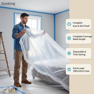 Sunking Transparent Disposable Waterproof Bed Cover  Furniture Protector Dustproof Mattress Sheet fo