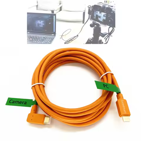 3m USB-C / USB3.0 to Type-C Live Stream Cable for Canon EOS R RP R5 R7 R8 R10 R50 R3 , R6 Mark II , 