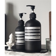*New* European ins style Aesop dumb black bathroom camera bottle shower gel hand sanitizer shampoo s