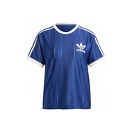 Adidas Originals 3 Stripes T Shirt Womens Dark Blue