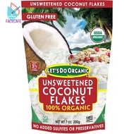 Edward & Sons Let's Do Organic 100% Organic Unsweetened Coconut Flakes, 7 oz (200 g)