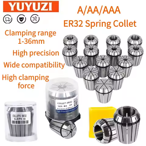 ER32 Spring Collet ER32 1-26MM Clamping Chuck AA/AAA Collet Set for CNC Milling Lathe Spindle Millin