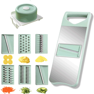 Parutan Serbaguna 7in1 Alat Pemotong Pengupas Pengiris Parutan Kentang Wortel Sayuran Buah Nicer Dic