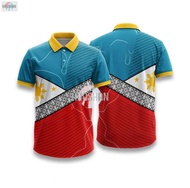 Philippine Ethnic Tribal Inspired Shirt Full Sublimation Polo Shirt for men and women Philippine Eth