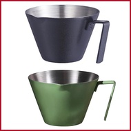 Espresso Pour Cup Stainless Steel Espresso Cups with Handle Professional Espresso Coffee Accessories