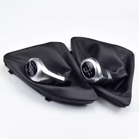 5 6 Speed Gear Shift Knob For BMW E81 E82 E87 E88 Head Lever Stick Shifter Gearstick Gaiter Boot Cov